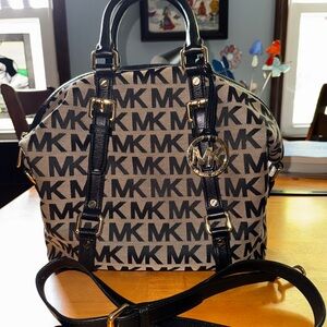 MICHAEL Michael Kors Signature Jacquard Bedford Satchel